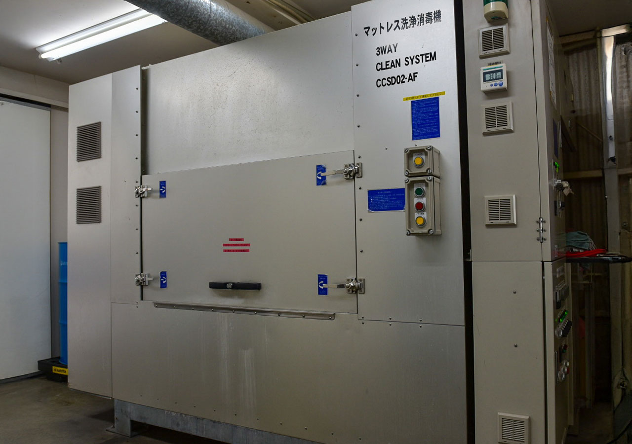 2枚型マットレス洗浄消毒乾燥機